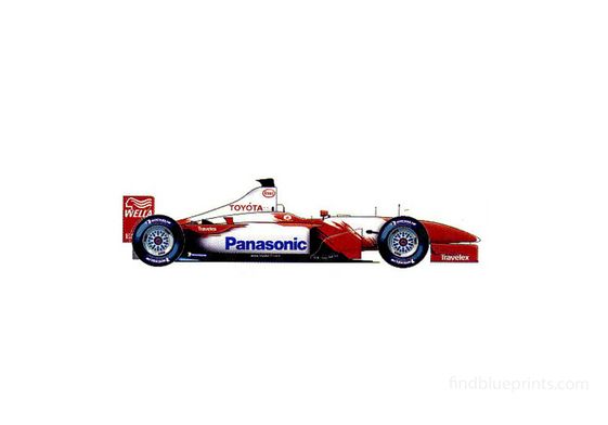 Download drawing Toyota TF103 F1 OW 2003 in ai pdf png svg